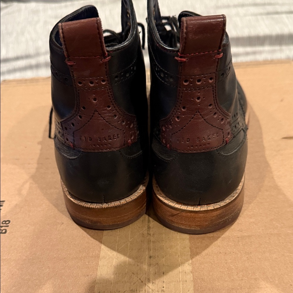 Ted Baker London Black Leather Men's Boots - Picture 4 of 5